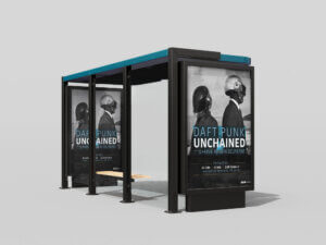 Simulation d'une proposition d'affiche pour le documentaire sur Daft Punk