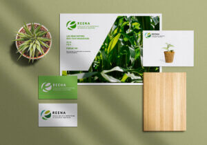 Simulation logo lettrine pour Reeena